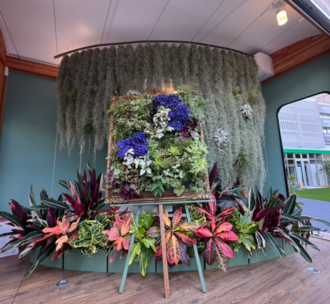 花博トレーラーハウスのオフグリッド植栽を設計・施工してます